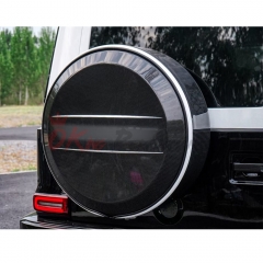 Mansory Style Dry Carbon Fiber Wheel Spare Tire Cover For Mercedes Benz G Class W464 G500 AMG G63 2018-2024