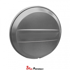 Mansory Style Dry Carbon Fiber Wheel Spare Tire Cover For Mercedes Benz G Class W464 G500 AMG G63 2018-2024