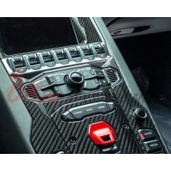 Dry Carbon Fiber Center Console Cover Interiors Kits For Lamborghini Aventador LP700-4