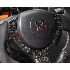 Forged Carbon Fiber Steering Wheel Cover For Nissan R35 GTR 2008-2016