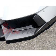 Dry Carbon Fiber Front Bumper Side Splitters For Lamborghini Aventador LP700-4