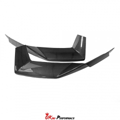 Dry Carbon Fiber Front Bumper Side Splitters For Lamborghini Aventador LP700-4