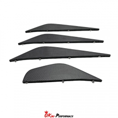 Under Canards Rear Under Diffuser Blades For Nissan R35 GTR DBA 2012-2016