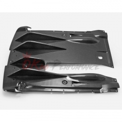 Under Canards Rear Under Diffuser Blades For Nissan R35 GTR DBA 2012-2016