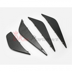 Under Canards Rear Under Diffuser Blades For Nissan R35 GTR DBA 2012-2016