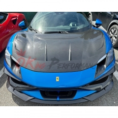 Batfury Style Dry Carbon Fiber Front Hood For Ferrari 296 2021-2025