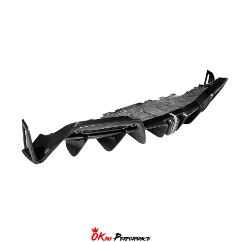 Batfury Style Dry Carbon Fiber Rear Diffuser For Ferrari 296 2021-2025