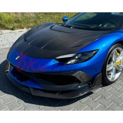 Batfury Style Dry Carbon Fiber Front Hood For Ferrari 296 2021-2025