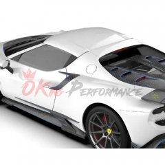 Batfury Style Dry Carbon Fiber Side Vents Trim For Ferrari 296 2021-2025