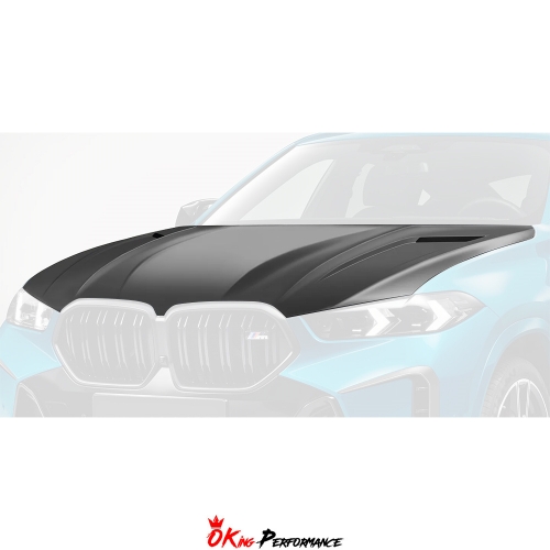 Paktechz Style Dry Carbon Fiber Hood For BMW X6 G06 LCI M60I