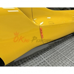 OEM Style Dry Carbon Fiber Side Skirt For Ferrari 296 2021-2025