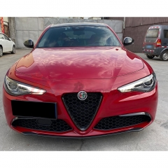 B Style Carbon Fiber Front Bumper Vent Trim For Alfa Romeo Giulia Base Ti 2016-2023