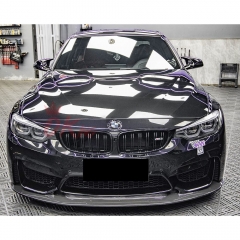 GT4 Style Dry Carbon Fiber Front Lip For BMW M3 M4 F80 F82 F83 2014-2020