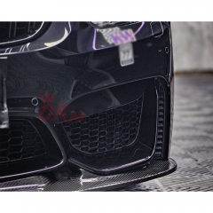 GT4 Style Dry Carbon Fiber Front Lip For BMW M3 M4 F80 F82 F83 2014-2020