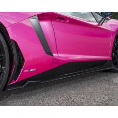 LB Style Carbon Fiber Side Skirt Intake For Lamborghini Aventador LP750