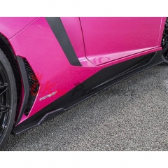 LB Style Carbon Fiber Side Skirt Under Board For Lamborghini Aventador LP750