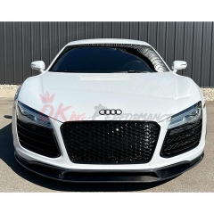 OKing Style Carbon Fiber Front Lip For Audi R8 2007-2015