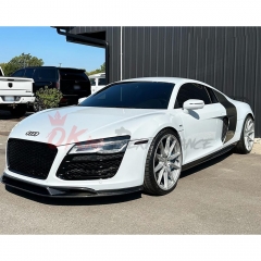 OKing Style Carbon Fiber Front Lip For Audi R8 2007-2015