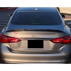 Dry Carbon Fiber Trunk Lid Cover Trim (with out logo) For INFINITI Q50 2018-2024