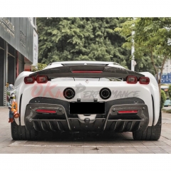 OEM Style Dry Carbon Fiber Rear Diffuser For Ferrari SF90