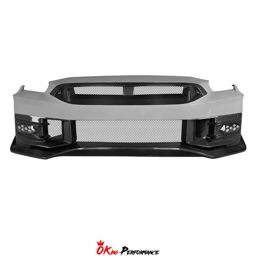 MY24 Nismo Style Partial Carbon Fiber Front Bumper For Nissan R35 GTR 2008-2024