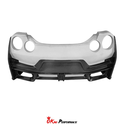 MY24 Nismo Style Partial Carbon Fiber Rear Bumper For Nissan R35 GTR 2008-2024