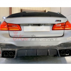 PSM Style Carbon Fiber Rear Trunk Spoiler For BMW 5 Series G30 G38 F90 M5 2017-2023