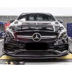 Varis-Style Carbon Fiber Hood For Mercedes-Benz A-class W176 A180 A200 A250 A260 A45 AMG 2013-2017