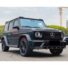 TopCar Style Dry Carbon Fiber Front Lip For Mercedes Benz G Class W464 AMG G63 2018-2020