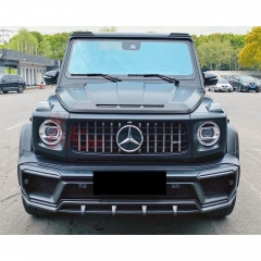 TopCar Style Dry Carbon Fiber Front Lip For Mercedes Benz G Class W464 AMG G63 2018-2020