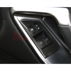 Dry Carbon Fiber Interiors Door Window Switch Lift Cover Trim For Nissan R35 GTR 2008-2016