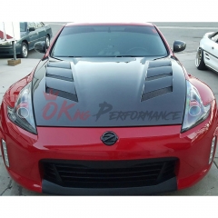 Amuse Style Carbon Fiber Hood For Nissan 370Z Z34 2008-2019