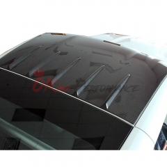 V Style Dry Carbon Fiber Car Roof Cover (Stick On ) For Nissan 370Z Z34 2008-2019