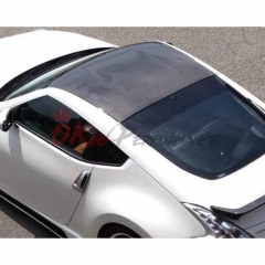 Dry Carbon Fiber Car Roof Cover (Stick On) For Nissan 370Z Z34 2008-2019