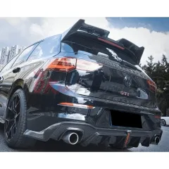 CMST Style Carbon Fiber Rear Roof Spoiler Wing For VW Golf MK8 GTI 2021-2025