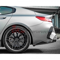 SQ Style Dry Carbon Fiber Rear Bumper Side Vents Trim For BMW M8 F91 F92 F83 2020-2024