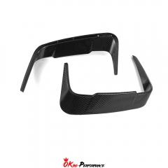 SQ Style Dry Carbon Fiber Rear Bumper Side Vents Trim For BMW M8 F91 F92 F83 2020-2024