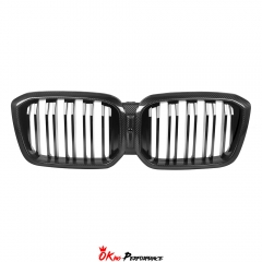 Dry Carbon Fiber Front Bumper Grille For BMW X3 G01 G08 X4 G02 LCI 2022-2024