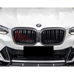 Dry Carbon Fiber Front Bumper Grille For BMW X3 G01 G08 X4 G02 LCI 2022-2024