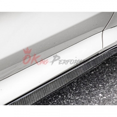 SQ Style Dry Carbon Fiber Side Skirt For BMW X3 G01 G08 LCI 2022-2024