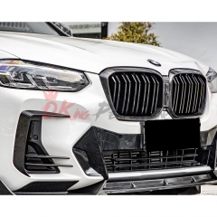 Dry Carbon Fiber Front Bumper Grille For BMW X3 G01 G08 X4 G02 LCI 2022-2024
