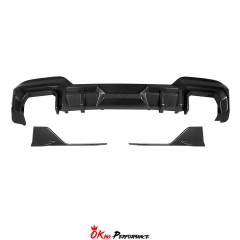 SQ Style Dry Carbon Fiber Rear Diffuser For BMW X3 G01 G08 LCI 2022-2024