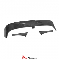 Clubsport Style Carbon Fiber Rear Roof Spoiler Wing For VW Golf MK7 MK7.5 TSI GTI R-Line R 2014-2020