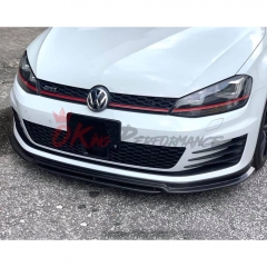 Revozport Style Carbon Fiber Front Lip For VW Golf MK7 GTI R 2014-2016