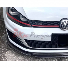 Revozport Style Carbon Fiber Front Lip For VW Golf MK7 GTI R 2014-2016