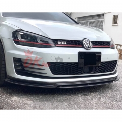 Revozport Style Carbon Fiber Front Lip For VW Golf MK7 GTI R 2014-2016