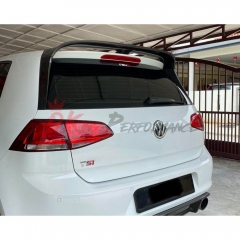 Clubsport Style Carbon Fiber Rear Roof Spoiler Wing For VW Golf MK7 MK7.5 TSI GTI R-Line R 2014-2020