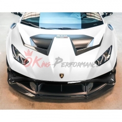 VST Style Dry Carbon Fiber Front Lip For Lamborghini Huracan STO 2021-2025
