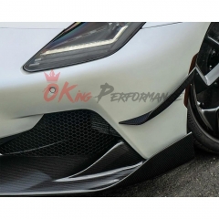 SD Style Dry Carbon Fiber Front Bumper Canards For Maserati MC20