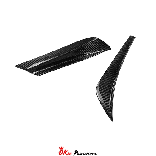 SD Style Dry Carbon Fiber Front Bumper Canards For Maserati MC20